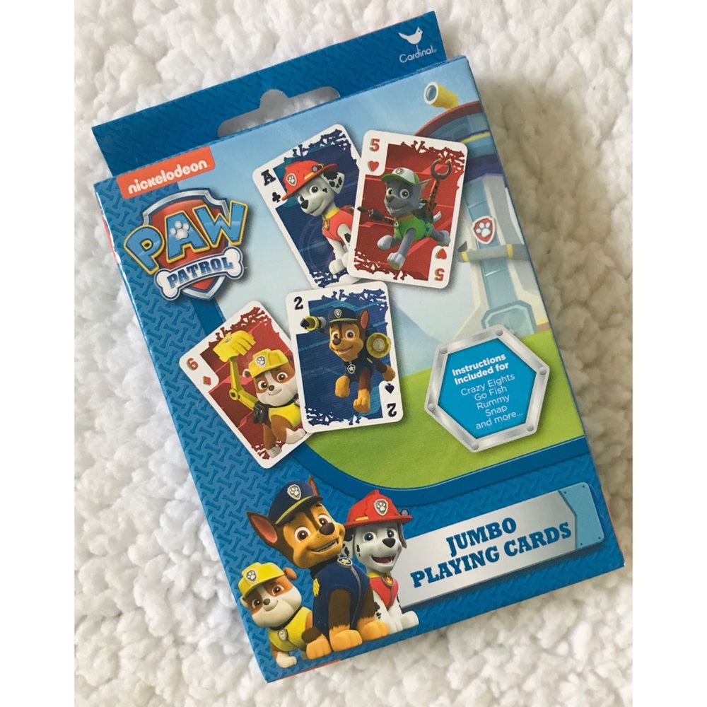 🆕 Paw Patrol Jumbo Playing Cards ♠️